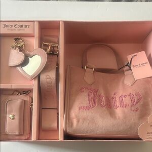 Juicy Couture Blush Pink Accessory Set